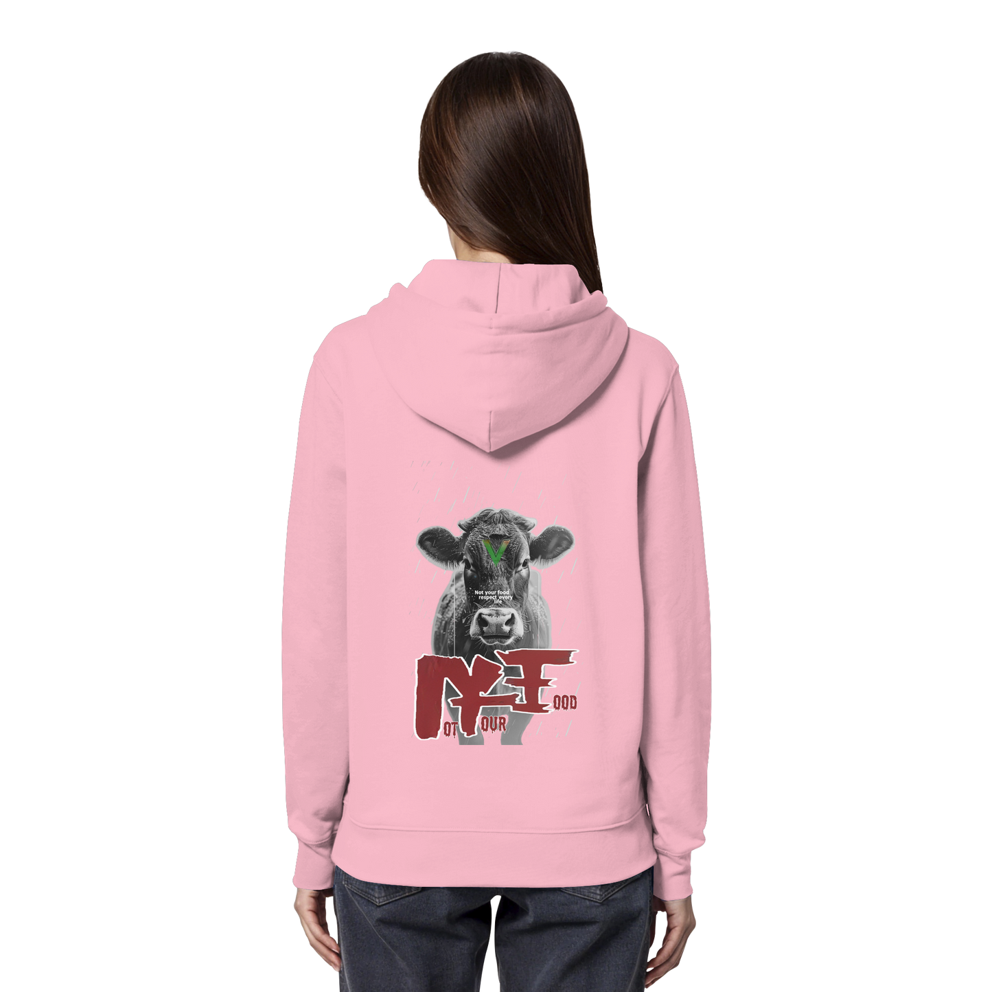 vegwear "not your food" - unisex Bio Hoodie / Kapuzenpulli, vegan, fair