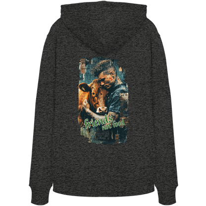 vegwear "friends not food" - unisex Bio Hoodie / Kapuzenpulli, vegan, fair