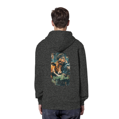 vegwear "friends not food" - unisex Bio Hoodie / Kapuzenpulli, vegan, fair