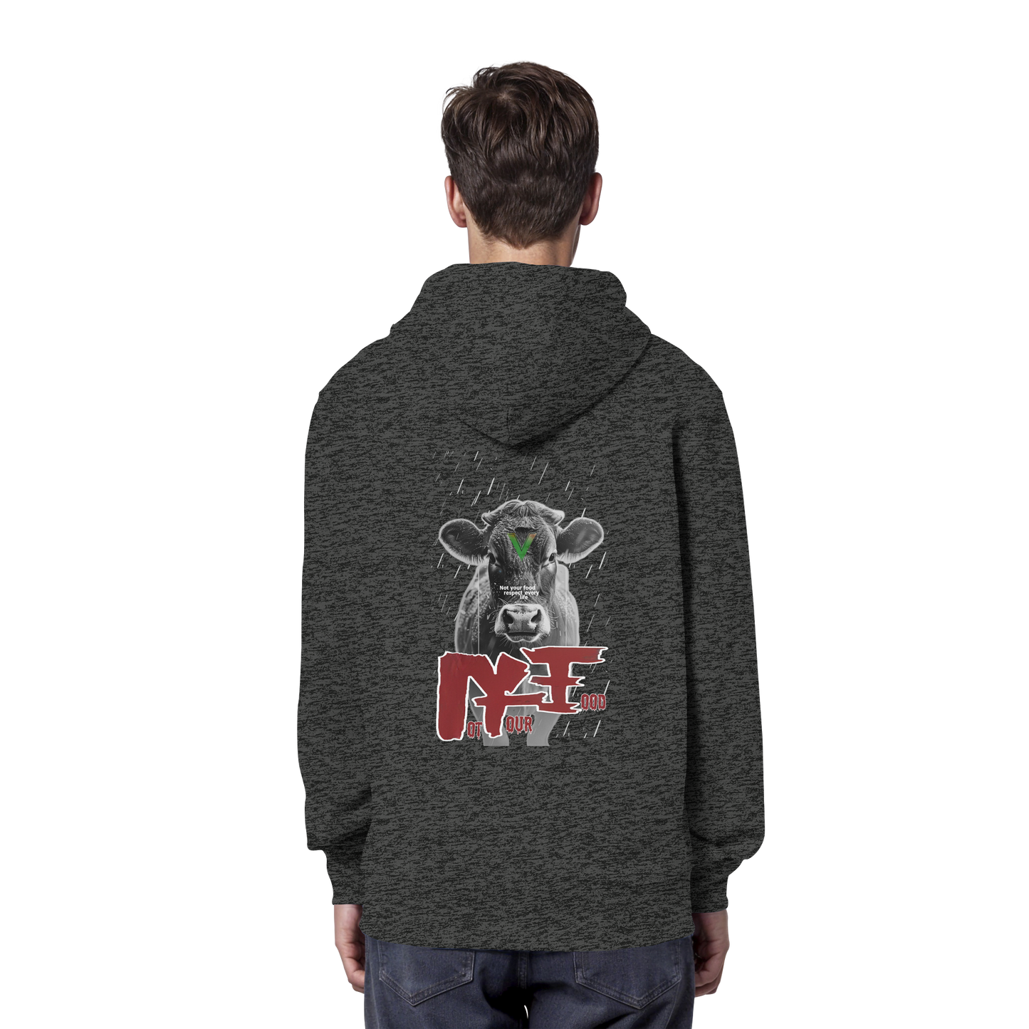 vegwear "not your food" - unisex Bio Hoodie / Kapuzenpulli, vegan, fair