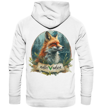 Motif "respect each other" - unisex organic hoodie / hoodie