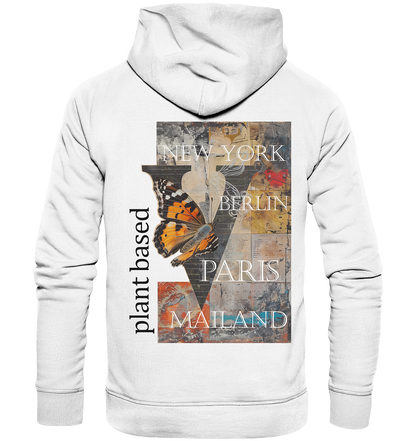 Motiv "plant based cities" - unisex Bio Hoodie / Kapuzenpulli