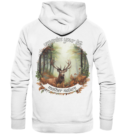 motif "mother nature" - unisex organic hoodie / hooded sweatshirt