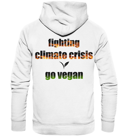 Motiv "fighting climate cirsis" - Bio Hoodie / Kapuzenpulli