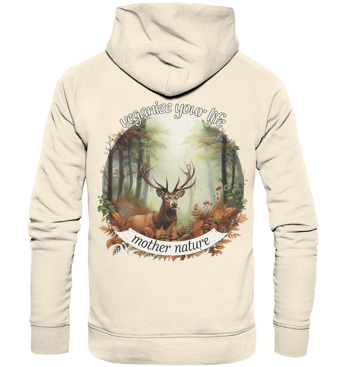 motif "mother nature" - unisex organic hoodie / hooded sweatshirt