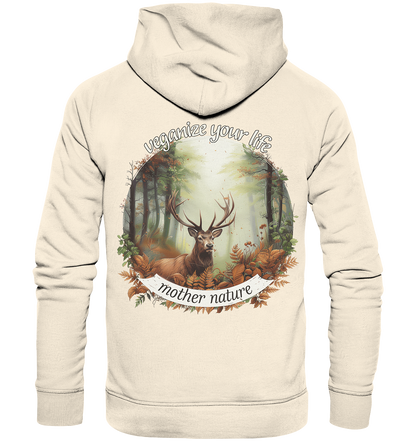 motif "mother nature" - unisex organic hoodie / hooded sweatshirt