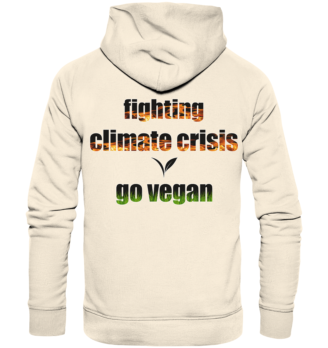 Motiv "fighting climate cirsis" - Bio Hoodie / Kapuzenpulli
