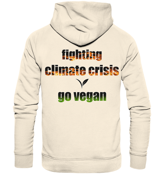 Motiv "fighting climate cirsis" - Bio Hoodie / Kapuzenpulli