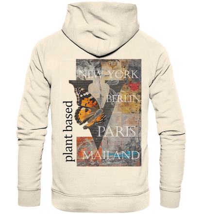 Motiv "plant based cities" - unisex Bio Hoodie / Kapuzenpulli