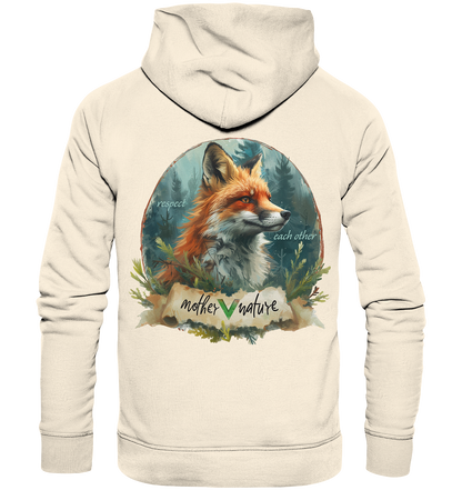 Motif "respect each other" - unisex organic hoodie / hoodie