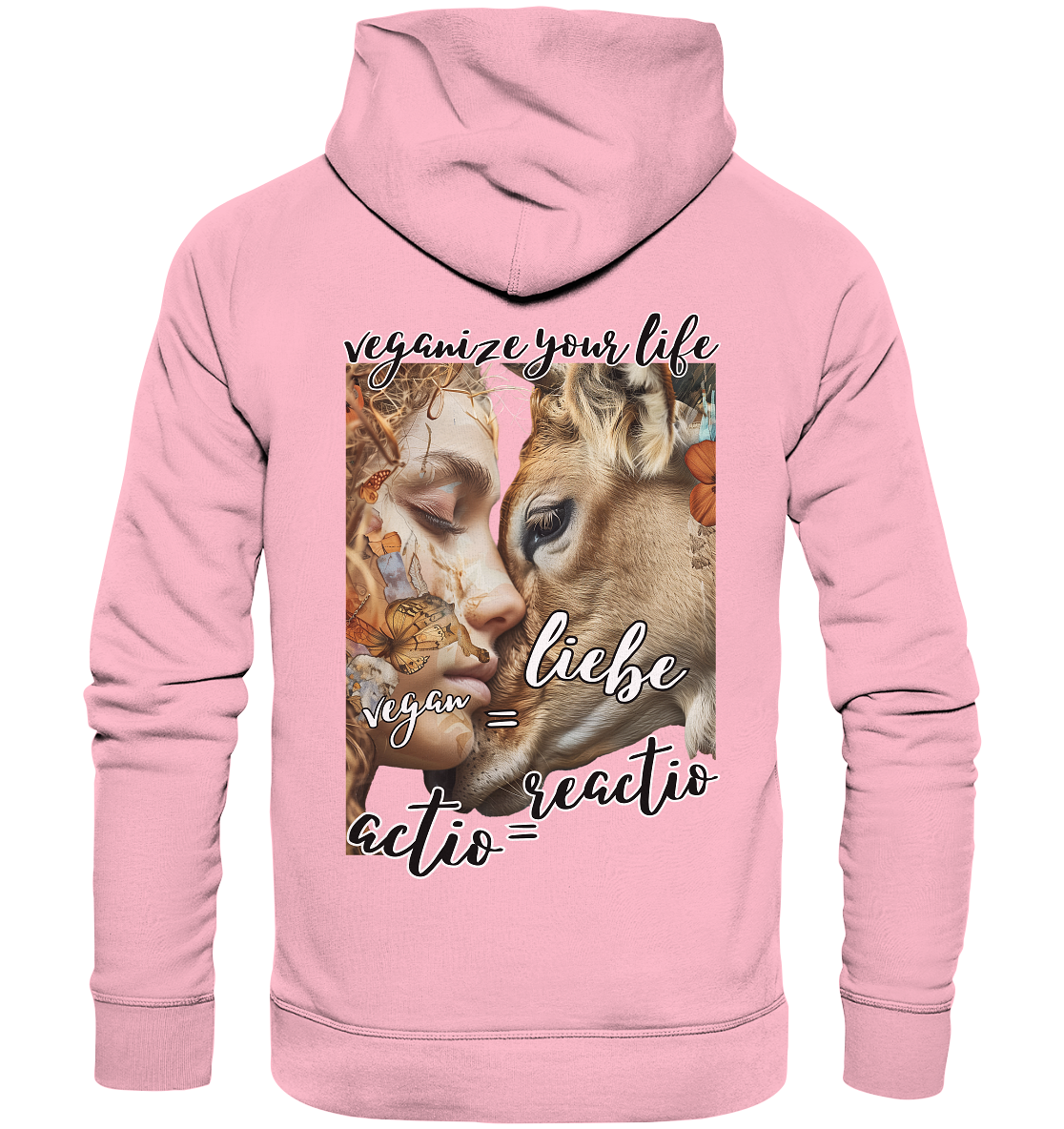 Motiv "actio = reactio" - unisex Bio Hoodie / Kapuzenpulli
