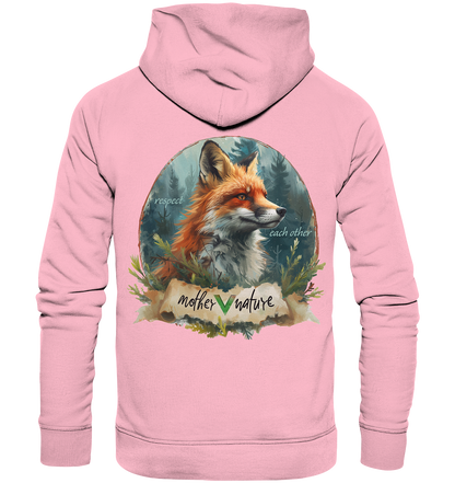 Motif "respect each other" - unisex organic hoodie / hoodie