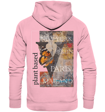 Motiv "plant based cities" - unisex Bio Hoodie / Kapuzenpulli
