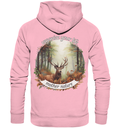 motif "mother nature" - unisex organic hoodie / hooded sweatshirt