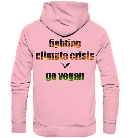 Motiv "fighting climate cirsis" - Bio Hoodie / Kapuzenpulli