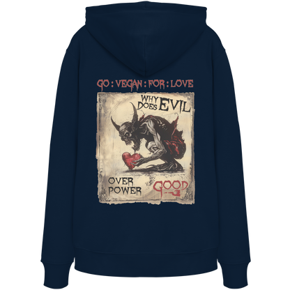 vegwear "why does evil" - unisex Bio Hoodie / Kapuzenpulli
