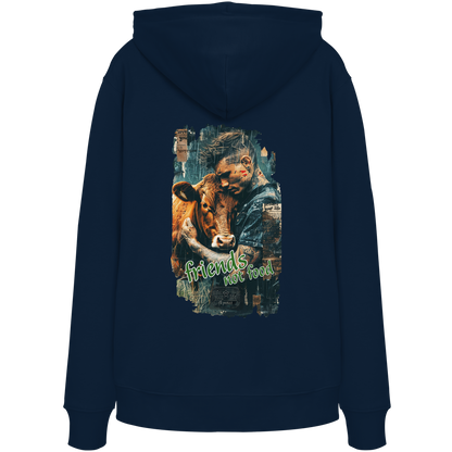 vegwear "friends not food" - unisex Bio Hoodie / Kapuzenpulli, vegan, fair
