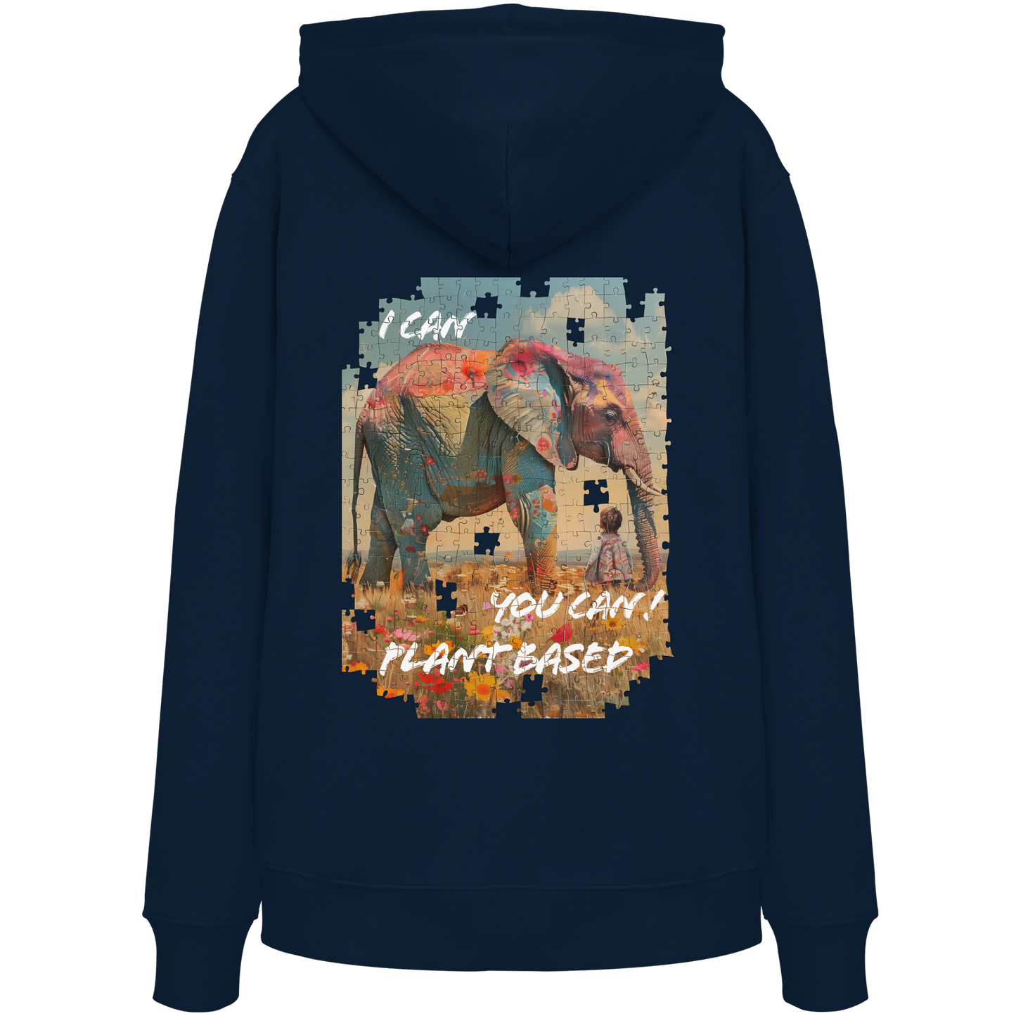 "I can you can"- unisex Hoodie / Kapuzenpulli, bio, vegan