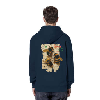 vegwear "no bees no life" - unisex Bio Hoodie / Kapuzenpulli, vegan