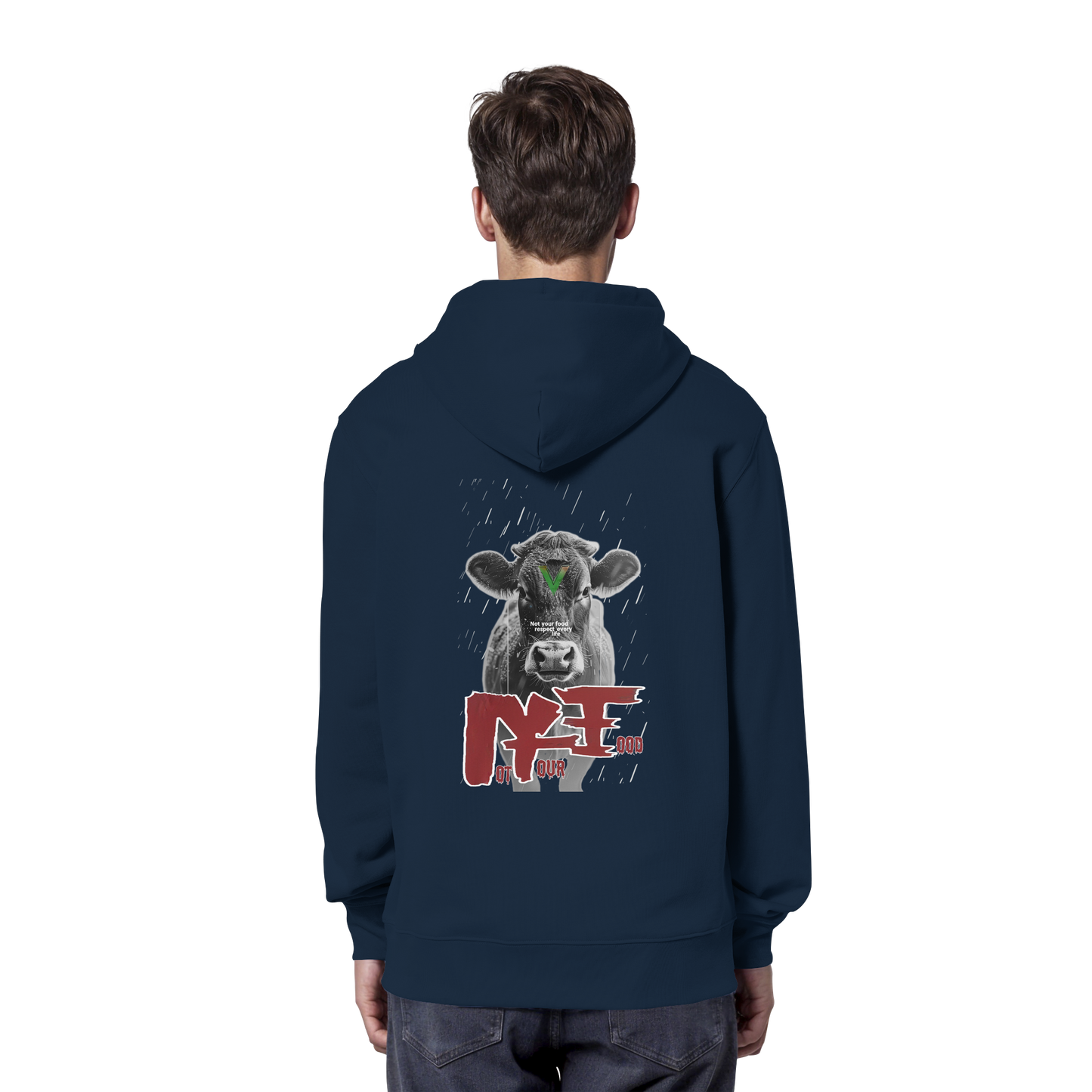 vegwear "not your food" - unisex Bio Hoodie / Kapuzenpulli, vegan, fair