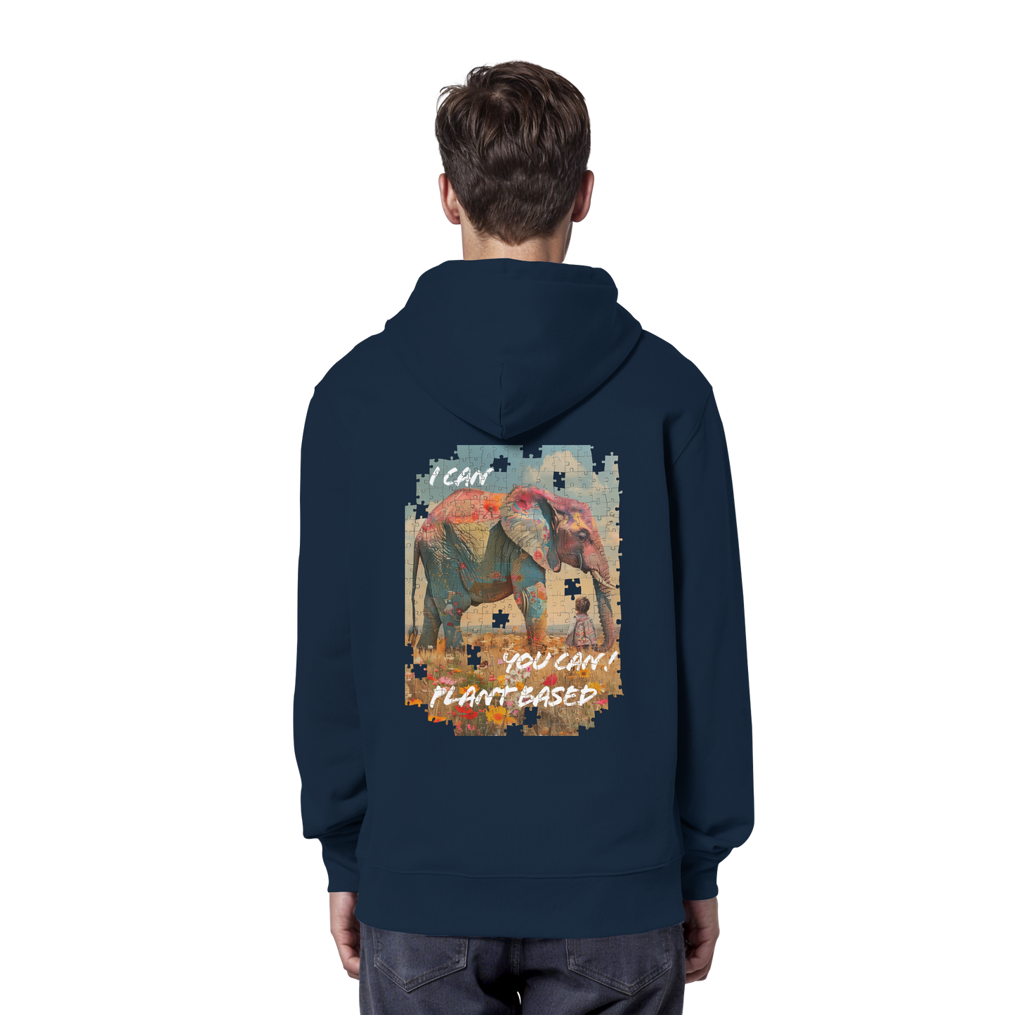 "I can you can"- unisex Hoodie / Kapuzenpulli, bio, vegan