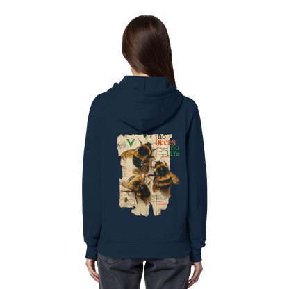 vegwear "no bees no life" - unisex Bio Hoodie / Kapuzenpulli, vegan