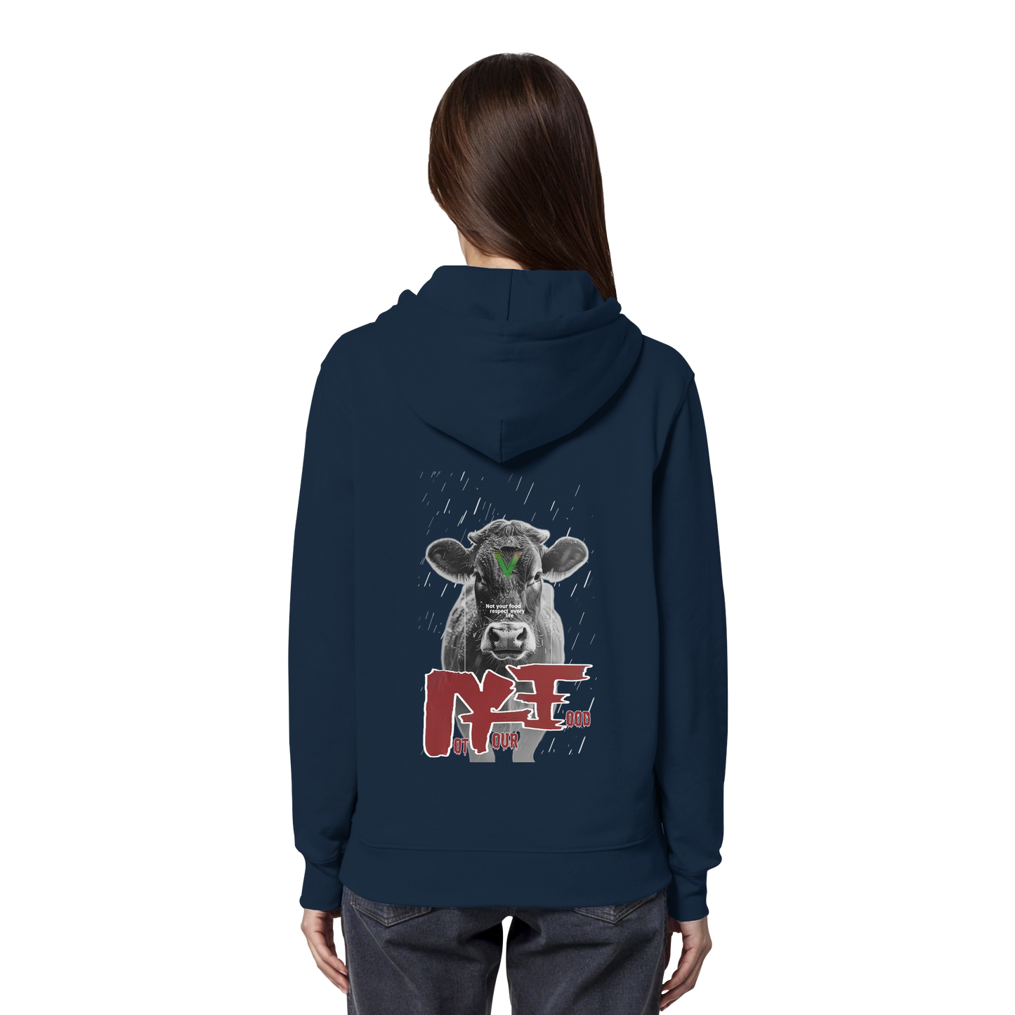 vegwear "not your food" - unisex Bio Hoodie / Kapuzenpulli, vegan, fair