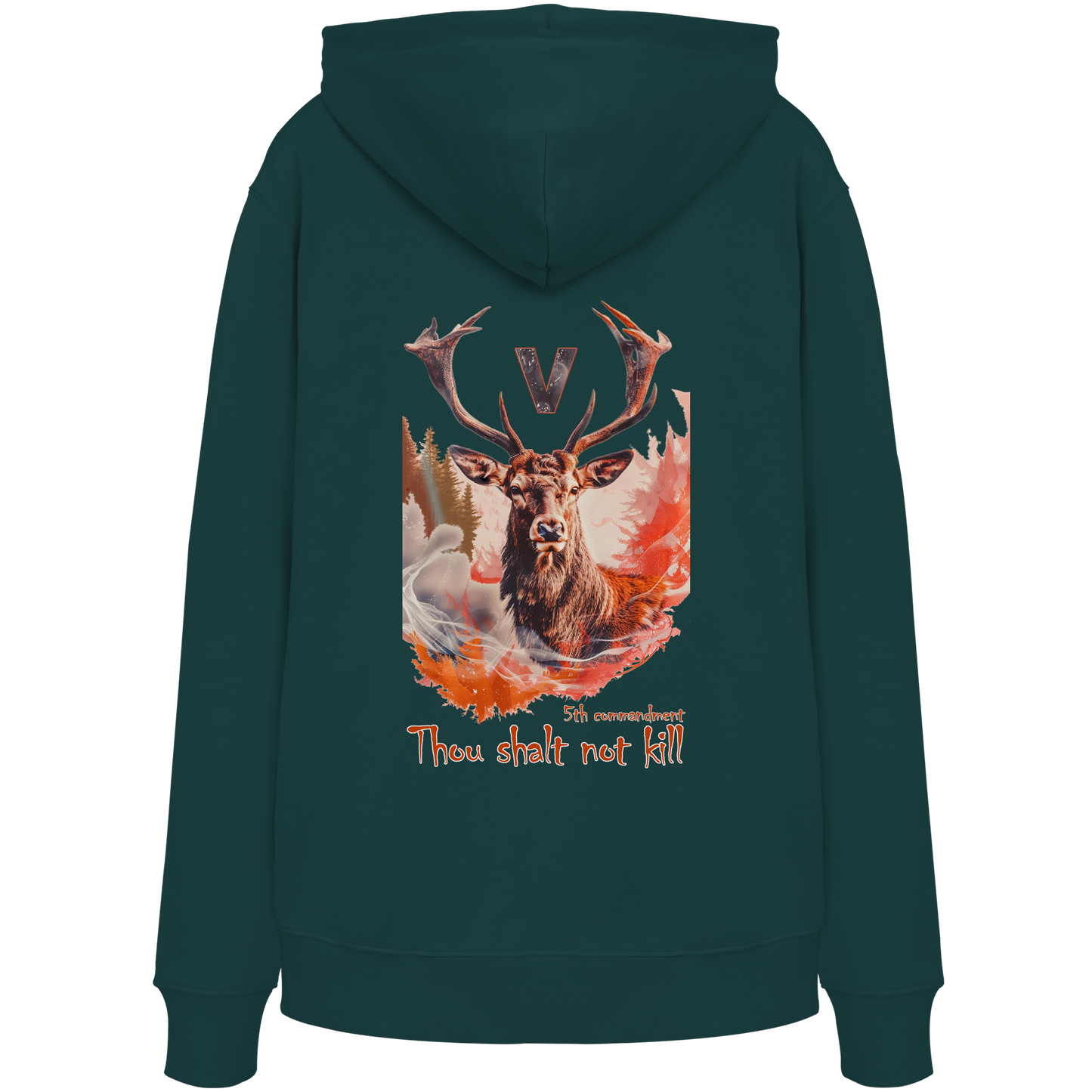 vegwear "thou shalt not kill" - Bio Hoodie / Kapuzenpulli unisex