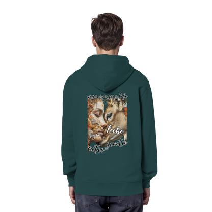 Motif "actio = reactio" - unisex organic hoodie / hoodie