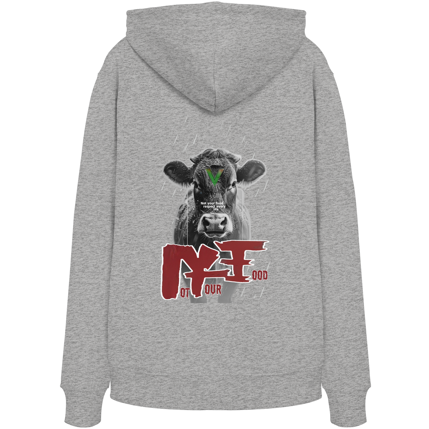 vegwear "not your food" - unisex Bio Hoodie / Kapuzenpulli, vegan, fair