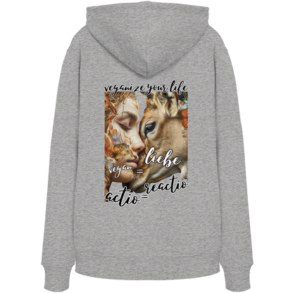 Motif "actio = reactio" - unisex organic hoodie / hoodie