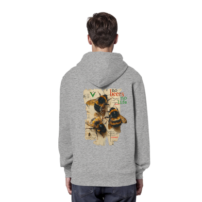 vegwear "no bees no life" - unisex Bio Hoodie / Kapuzenpulli, vegan