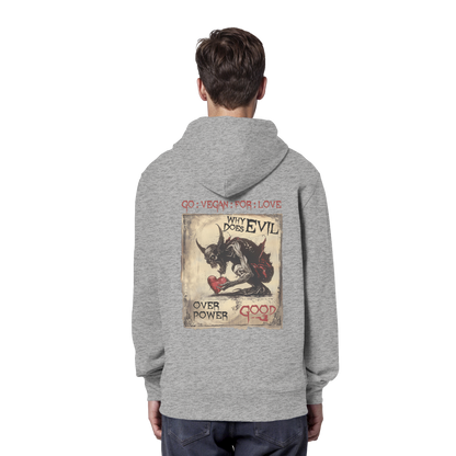 vegwear "why does evil" - unisex Bio Hoodie / Kapuzenpulli