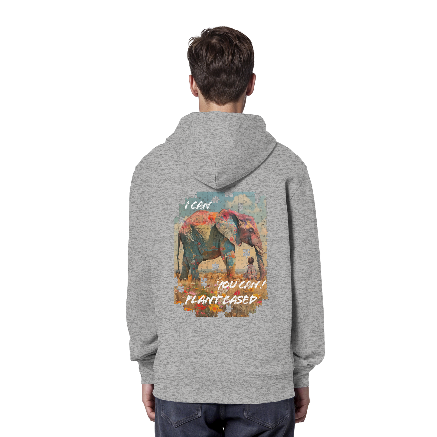 "I can you can"- unisex Hoodie / Kapuzenpulli, bio, vegan