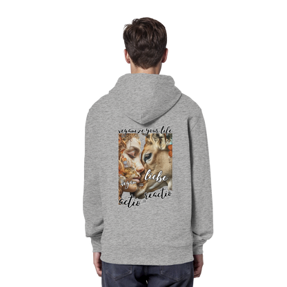 Motif "actio = reactio" - unisex organic hoodie / hoodie