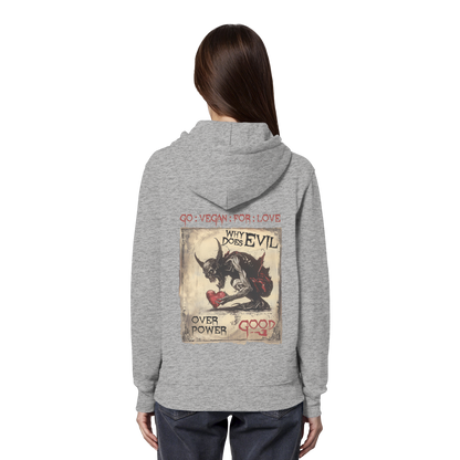vegwear "why does evil" - unisex Bio Hoodie / Kapuzenpulli