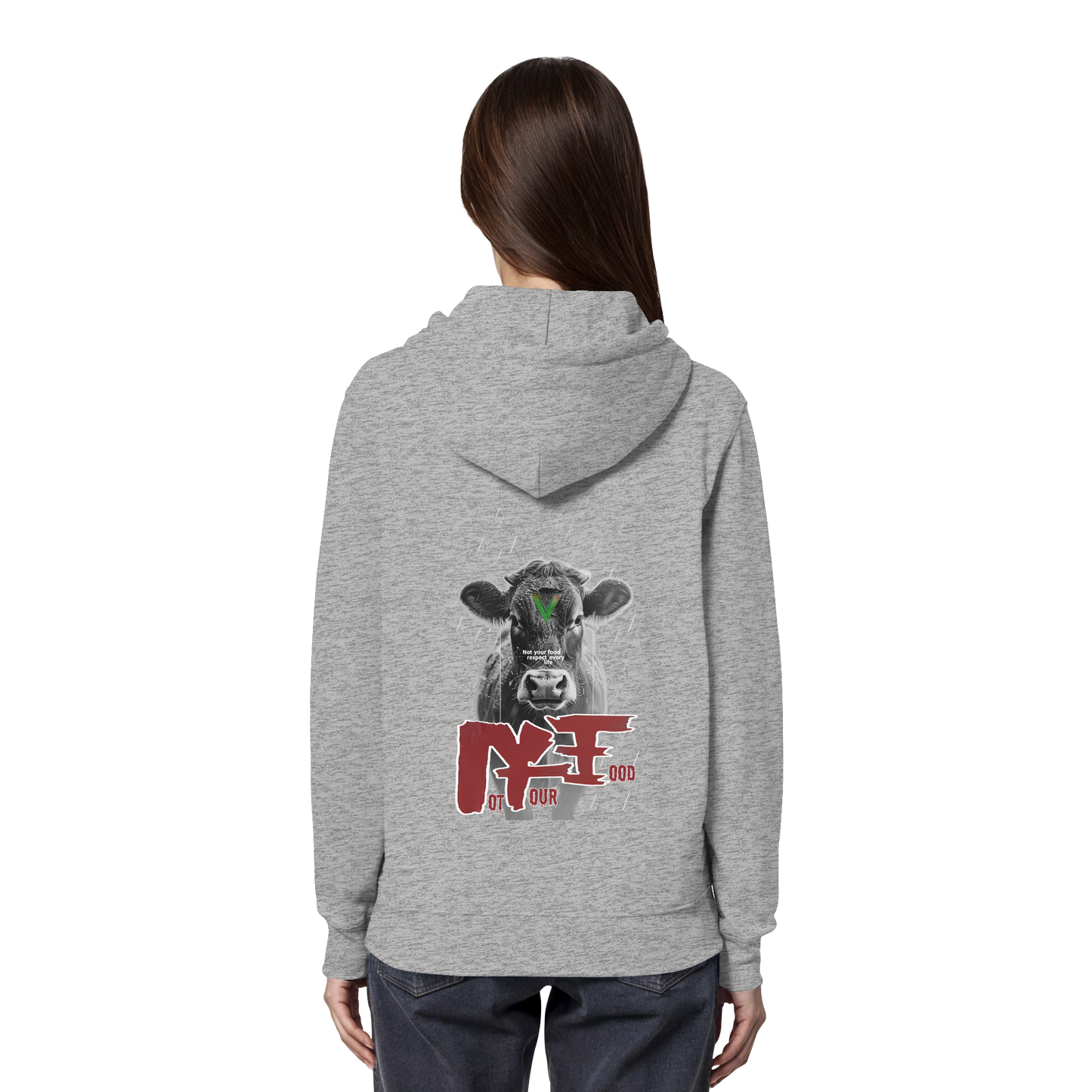 vegwear "not your food" - unisex Bio Hoodie / Kapuzenpulli, vegan, fair