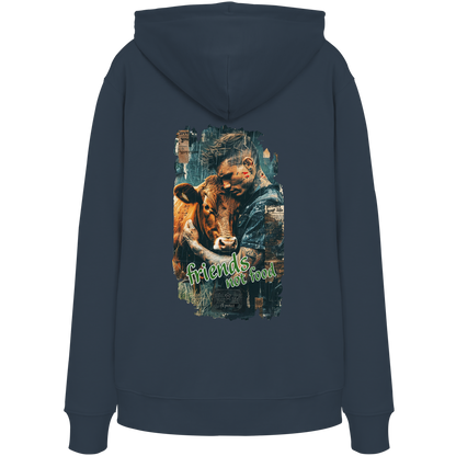 vegwear "friends not food" - unisex Bio Hoodie / Kapuzenpulli, vegan, fair