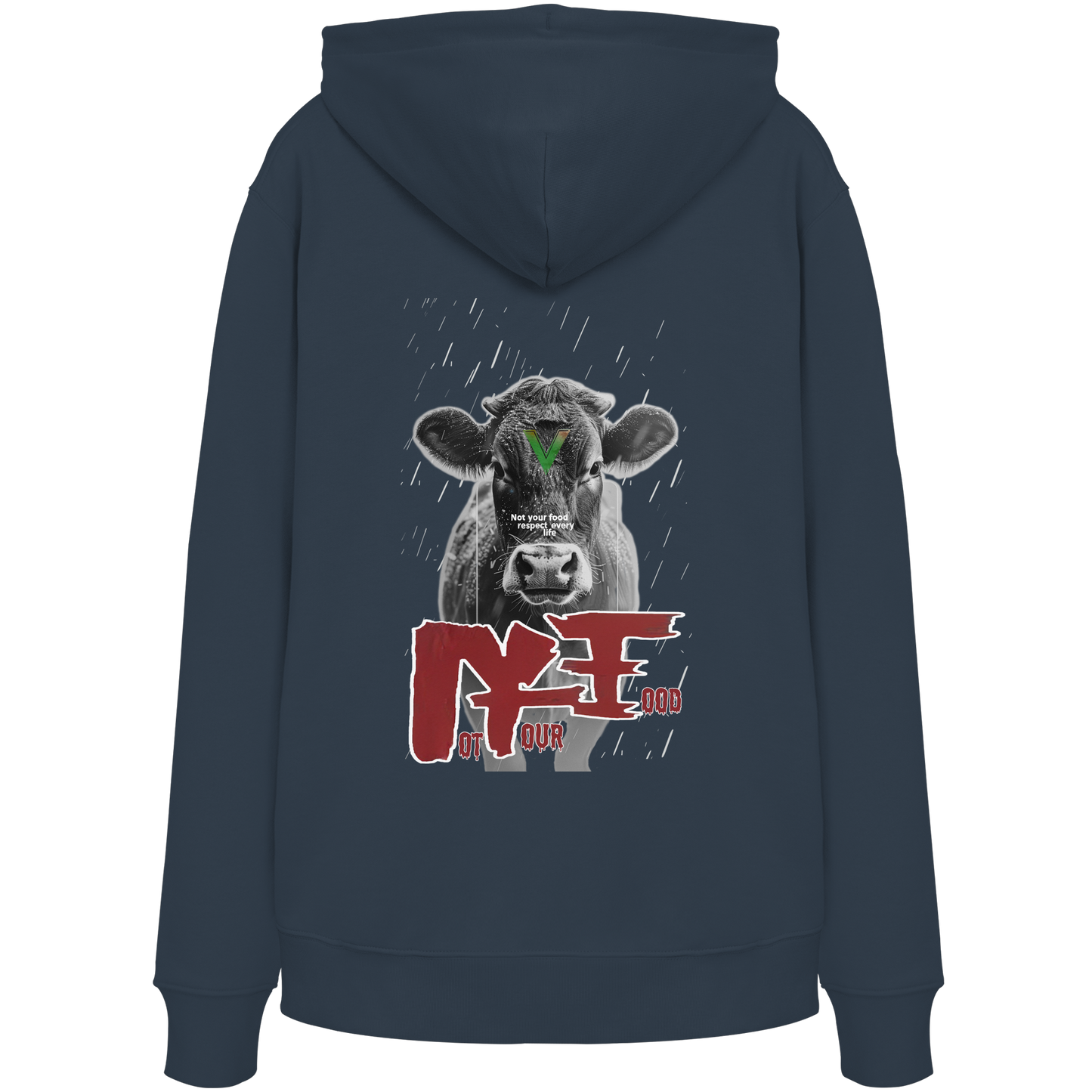 vegwear "not your food" - unisex Bio Hoodie / Kapuzenpulli, vegan, fair