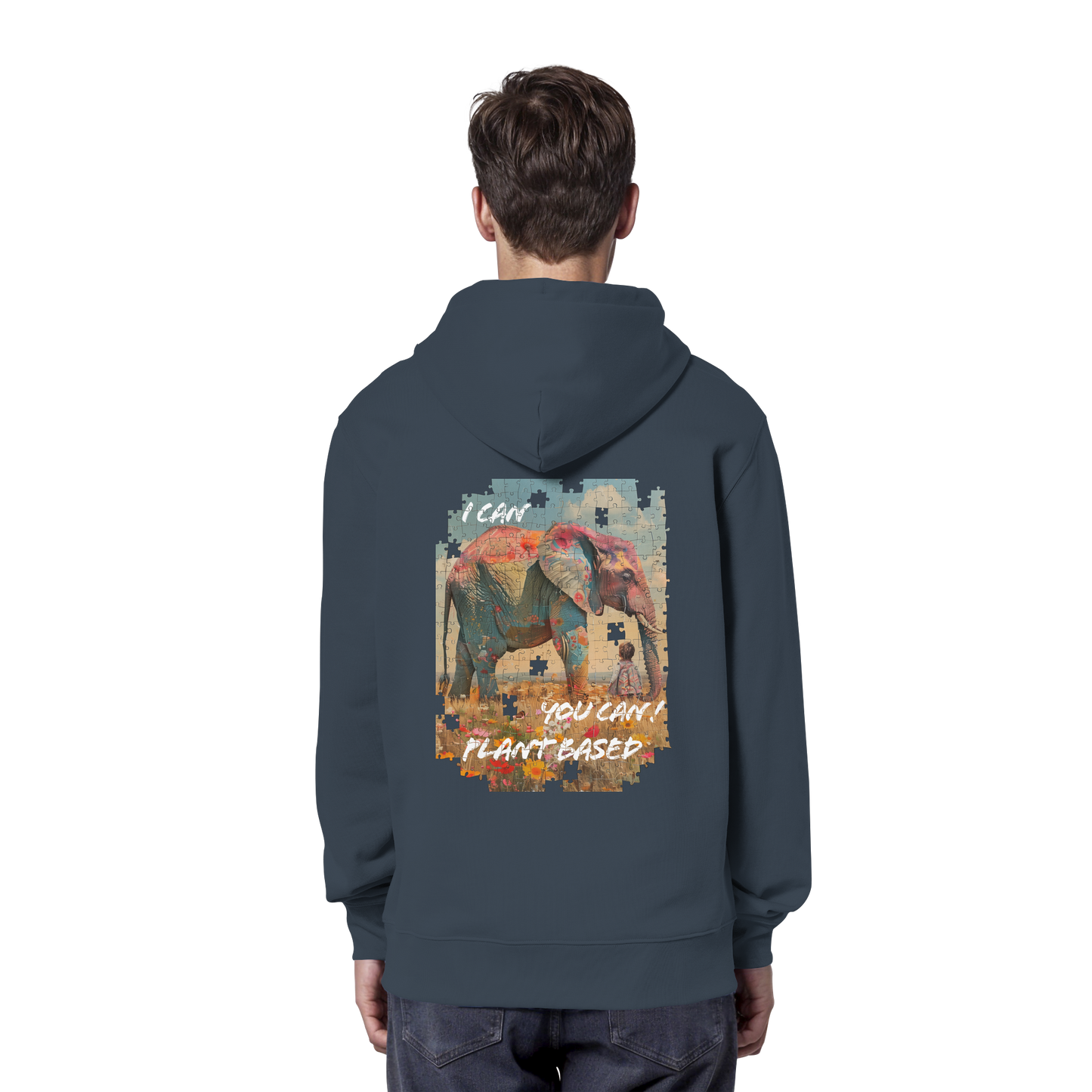 "I can you can"- unisex Hoodie / Kapuzenpulli, bio, vegan