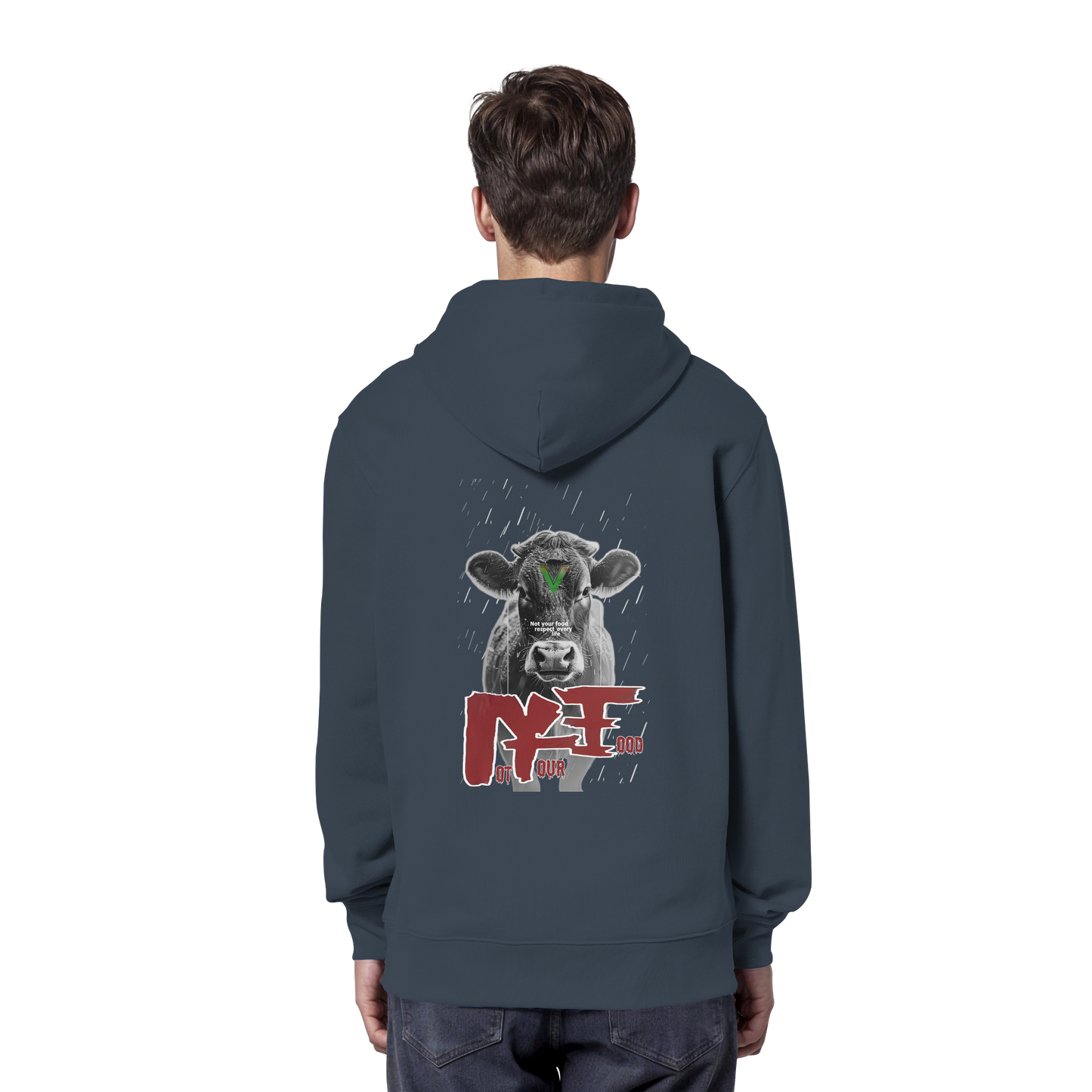 vegwear "not your food" - unisex Bio Hoodie / Kapuzenpulli, vegan, fair
