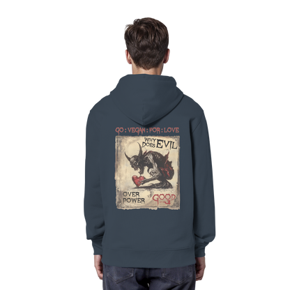 vegwear "why does evil" - unisex Bio Hoodie / Kapuzenpulli
