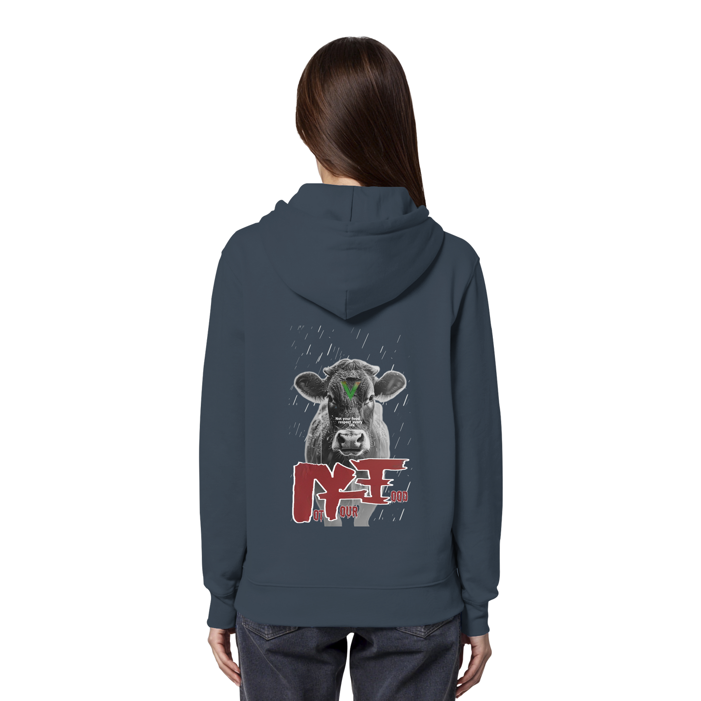 vegwear "not your food" - unisex Bio Hoodie / Kapuzenpulli, vegan, fair