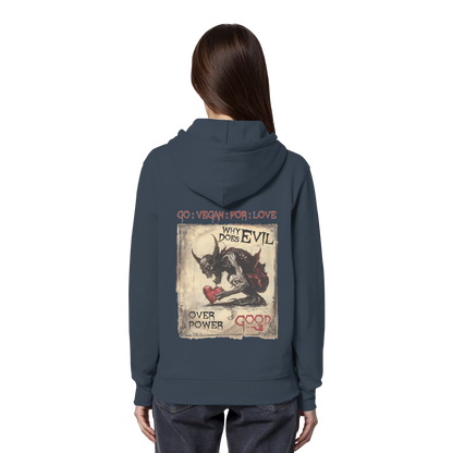 vegwear "why does evil" - unisex Bio Hoodie / Kapuzenpulli