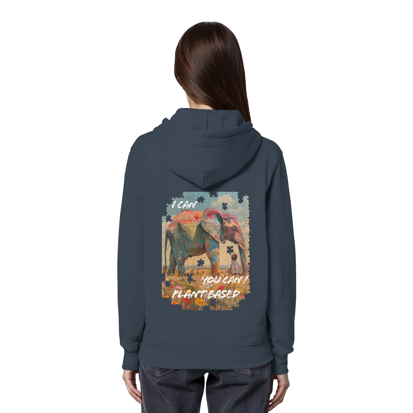 "I can you can"- unisex Hoodie / Kapuzenpulli, bio, vegan