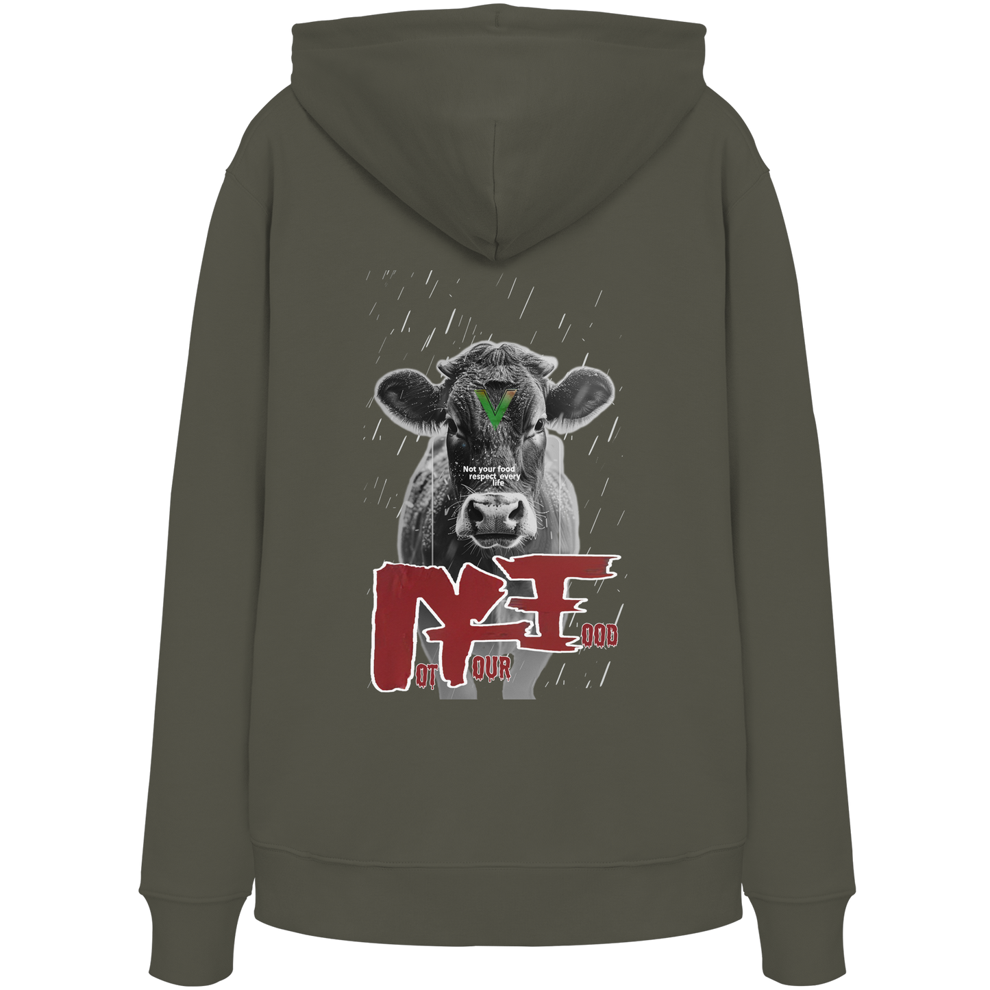 Unisex Bio Hoodie: 'Not Your Food' Kapuzenpulli | vegwear