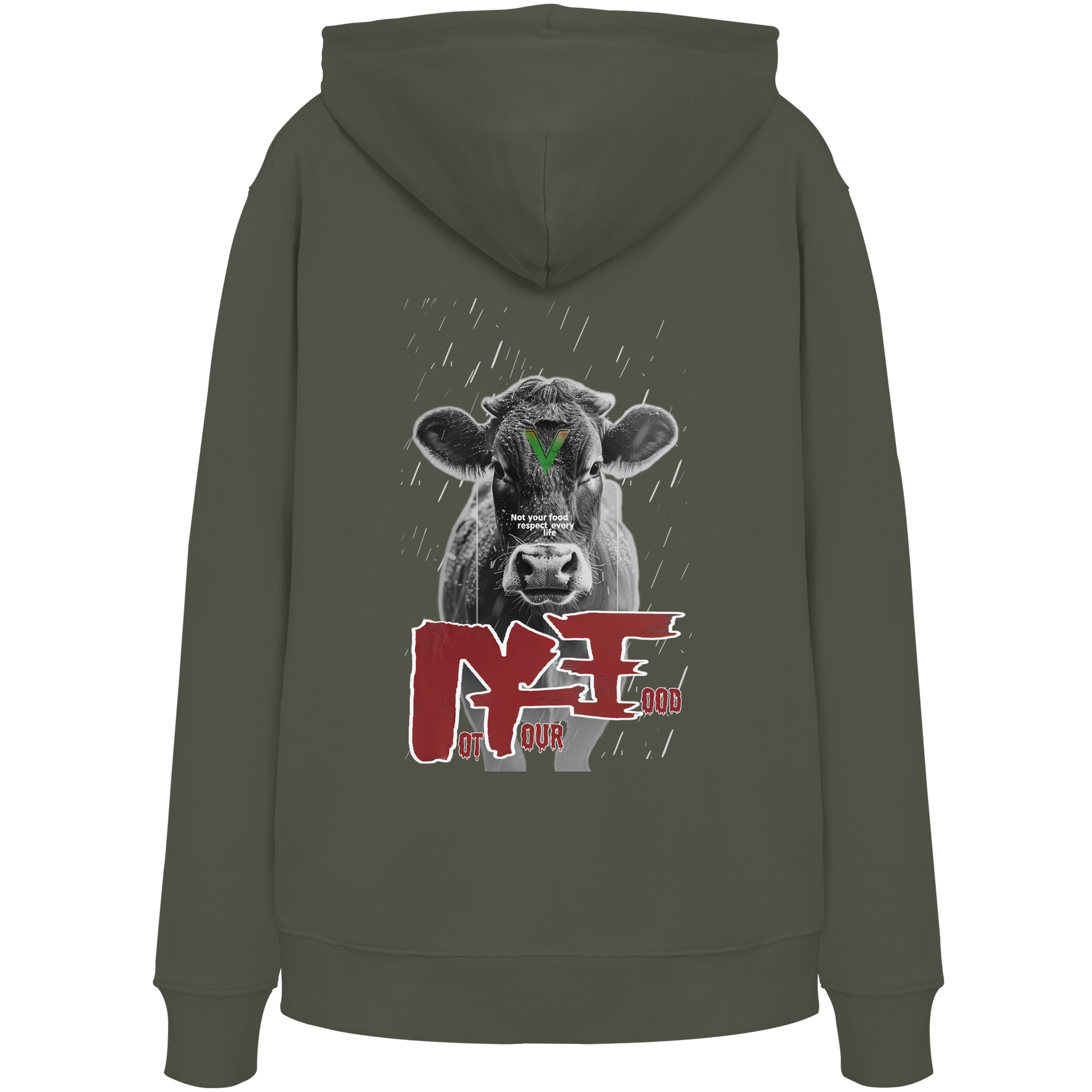 Unisex Bio Hoodie: 'Not Your Food' Kapuzenpulli | vegwear