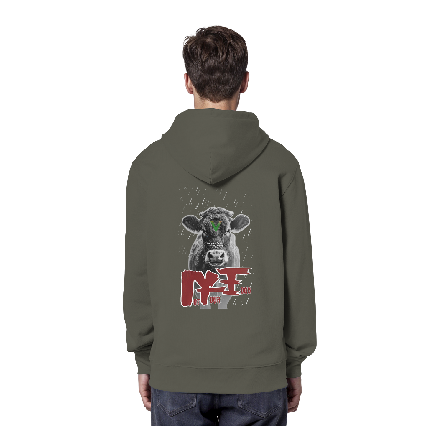 Unisex Bio Hoodie: 'Not Your Food' Kapuzenpulli | vegwear