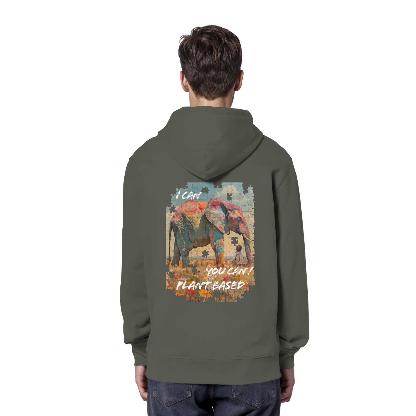 "I can you can"- unisex Hoodie / Kapuzenpulli, bio, vegan