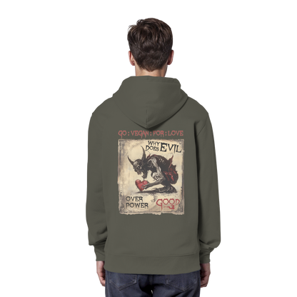 vegwear "why does evil" - unisex Bio Hoodie / Kapuzenpulli